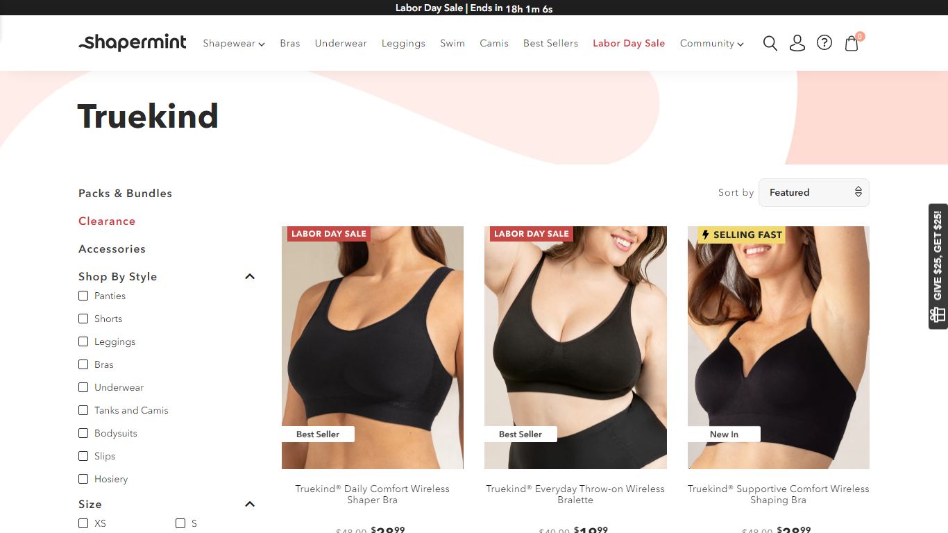 Truekind Bras | Shapermint